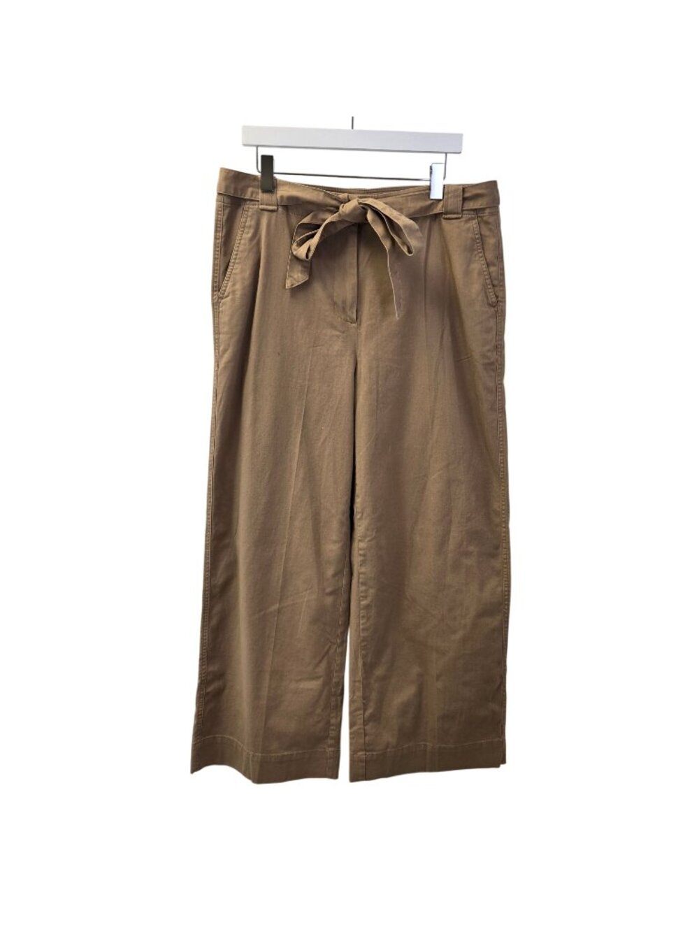 NWOT J. Crew Factory Twill Wide Leg Tie-Waist Chino Pant Size 14